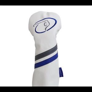 NIB Mens GlobalGolf Swingman Fairway Wood White and Blue Headcover